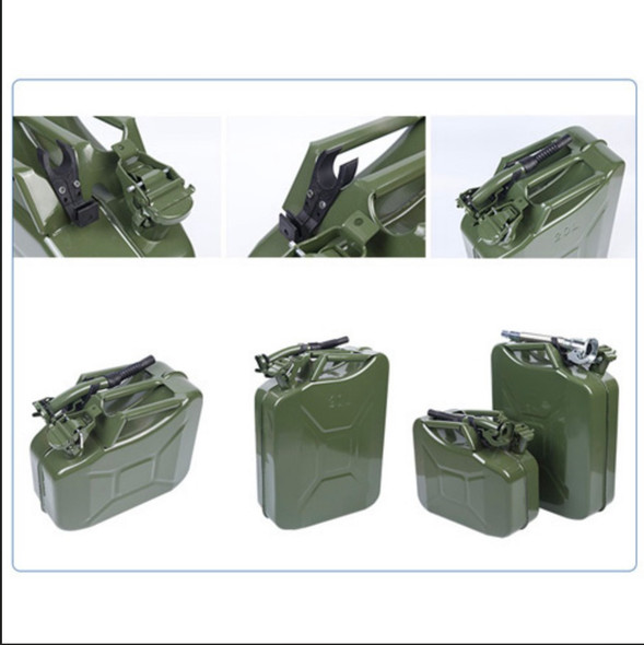 JAR GASOLINE GREEN METAL CRAFTEK 5 GAL 20L JERRY CAN FUEL GLJ-YGL20