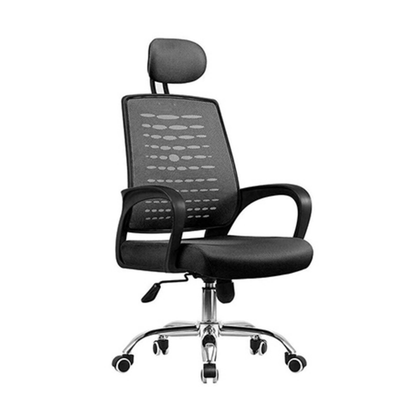 CHAIR OFFICE MESH BACK BLACK ERGONOMIC HONDUR GQF-OC9007