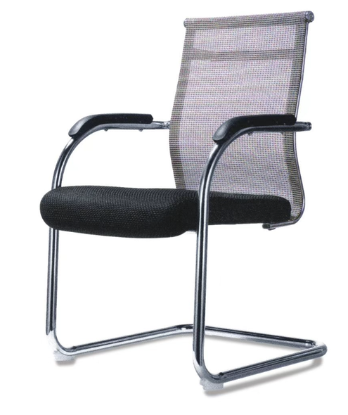 CHAIR WAITING MESH BACK WITH ARM REST GREY MUTBERG HQF-OC1007S