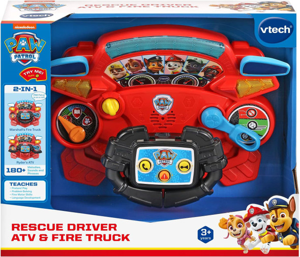 Toy VTech PAW Patrol Rescue Driver ATV and Fire Truck