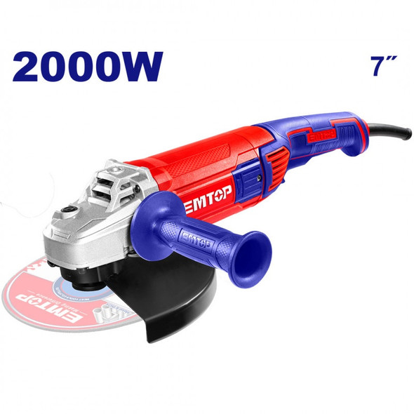 ANGLE GRINDER EMTOP 7" ULAGR20073 2000W ANGLE GRINDER EMTOP 7" ULAGR20073 2000W