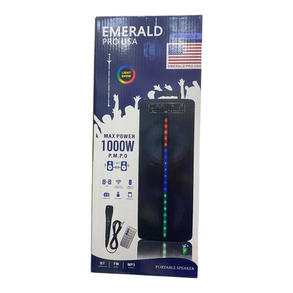 SPEAKER BOX EMERALD 8" KB-T305-8 DUAL POWERED EACH SPEAKER BOX EMERALD 8" KB-T305-8 DUAL POWERED EACH