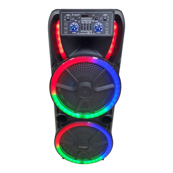 SPEAKER BOX CHALLENGER 15" SPK15W2024 RECHARGEABLE DUAL SOLD EACH SPEAKER BOX CHALLENGER 15" SPK15W2024 RECHARGEABLE DUAL SOLD EACH