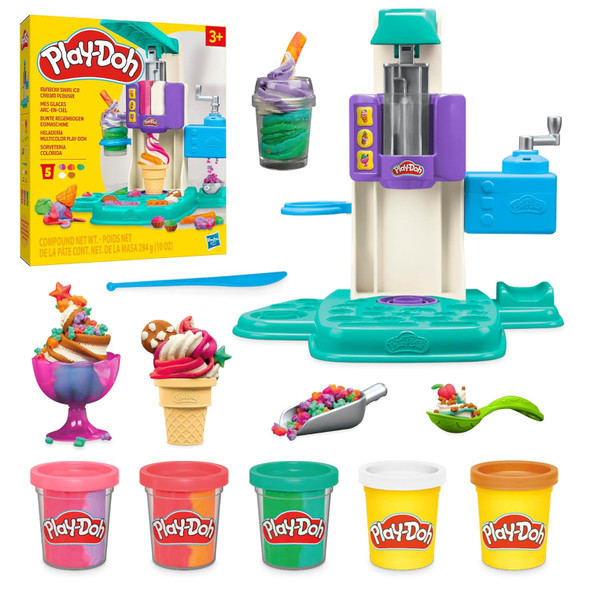 Toy Play-Doh Rainbow Swirl Ice Cream Playset