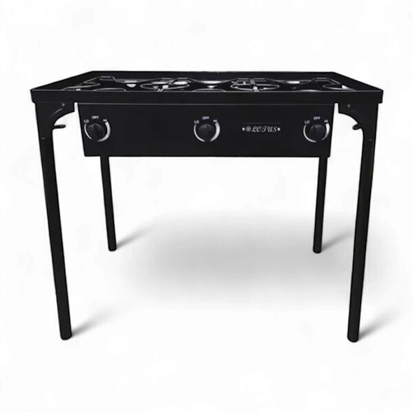 STOVE 3 BURNER LOTUS EX03 CAST IRON OUTDOOR