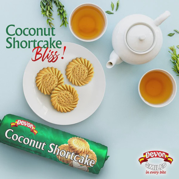 DEVON BISCUIT COCONUT SHORTCAKE 190G 6.7oz