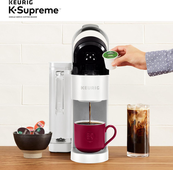 Coffee Maker Keurig K-Supreme White 66oz Reservoir