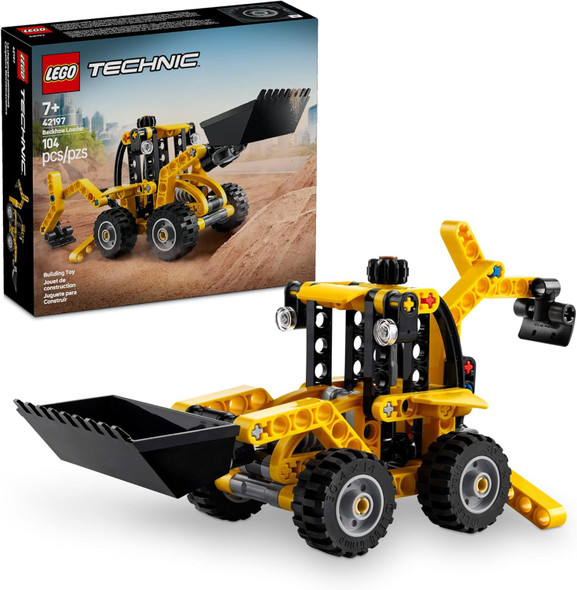 Toy LEGO Technic Backhoe Loader 104pcs 42197