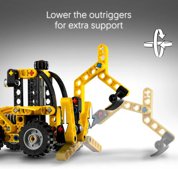Toy LEGO Technic Backhoe Loader 104pcs 42197