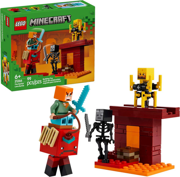 Toy LEGO Minecraft The Nether Lava Battle 99pcs 21266