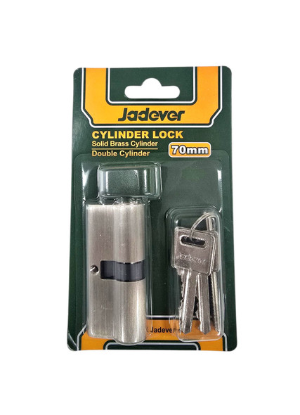 REPLACEMENT CYLINDER AND KEY FOR METAL DOORS JADEVER 70MM JDLCC1K01