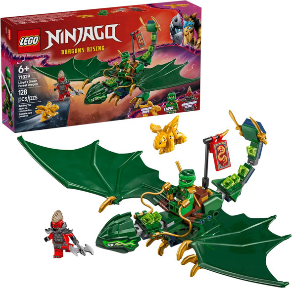 Toy LEGO Ninjago Lloyd's Green Forest Dragon 128pcs 71829