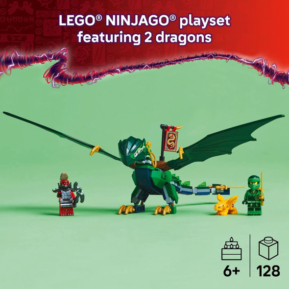 Toy LEGO Ninjago Lloyd's Green Forest Dragon 128pcs 71829