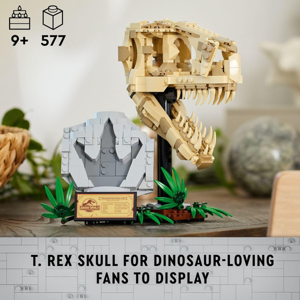 Toy LEGO Jurassic World Dinosaur Fossils: T. rex Skull 577pcs 76964