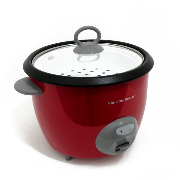 RICE COOKER HAMILTON BEACH 37538N 20 CUPS RED