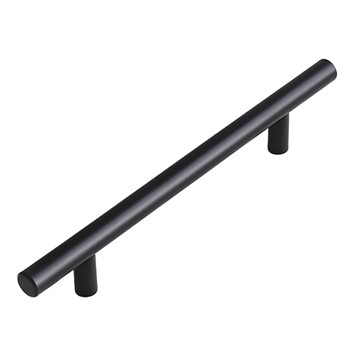 HANDLE T BAR PULL 8" BLACK LIGHT DOR739349 (128MM 5.04")