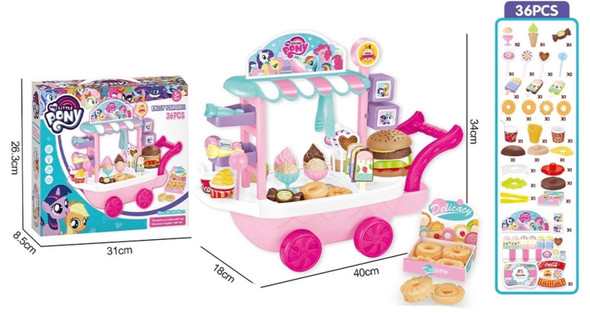 TOY ICE CREAM CART PONY PLAYSET 926-C4FZ FUNNY II