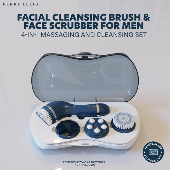 Facial Massage & Cleanser Perry Ellis 4-in-1 Cordless Set