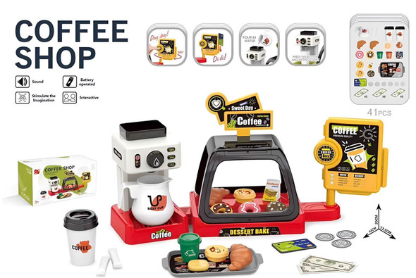 TOY COFFEE SHOP PLAYSET I1852575