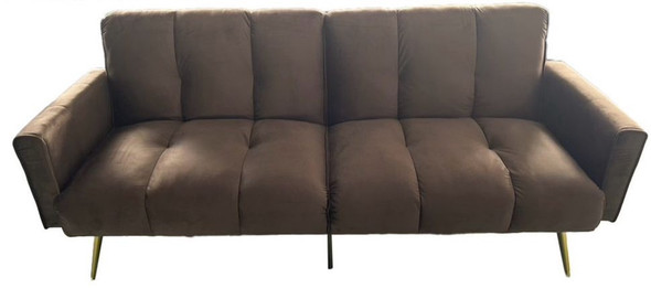 SOFA BED XL-1558-2 CHOCOLATE BROWN FUTON 3-SEATER