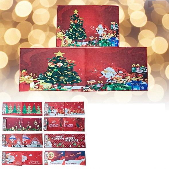 CHRISTMAS DECORATIONS FLOOR MATS 2PCS SET CL-6623-Y54 16 X 24" + 16" X 48"