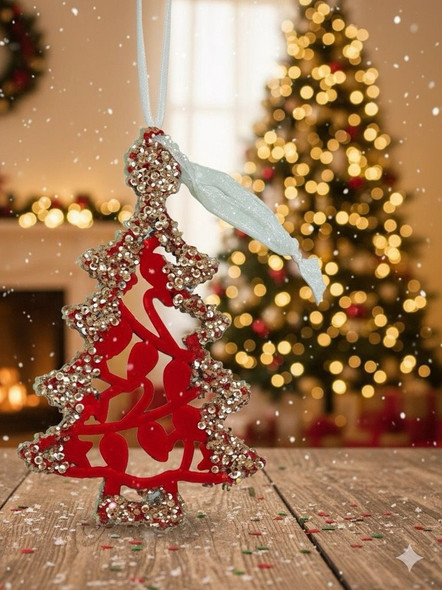 CHRISTMAS DECORATIONS STAR SDGJ-6221-Y53 15 X 9CM