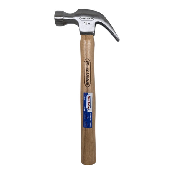 HAMMER CLAW BEST VALUE H07299 16OZ WOOD HANDLE