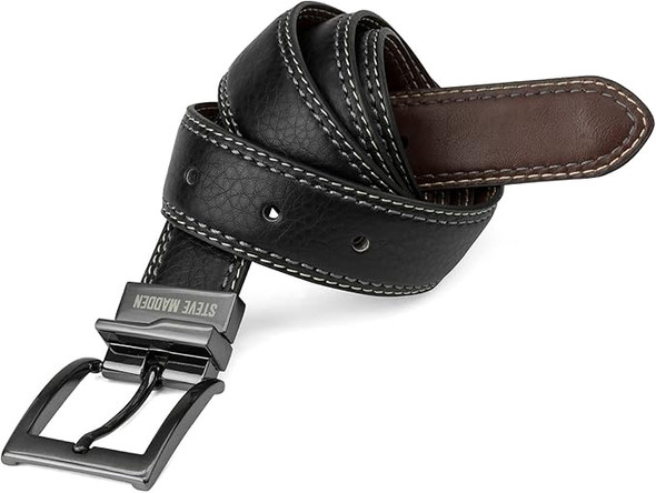 Men Belt Steve Madden Reversible Edge Stitch