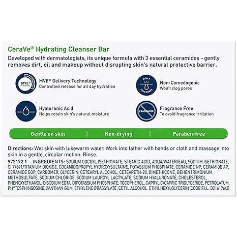 CeraVe Hydrating Cleanser Bar 4.5 OZ
