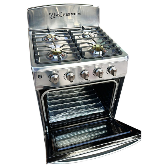 STOVE 4 BURNER STAR 24" SKB-24SS STAINLESS STEEL