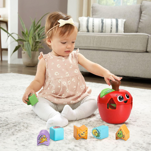 Toy LeapFrog Spin and Change Apple Shape Sorter