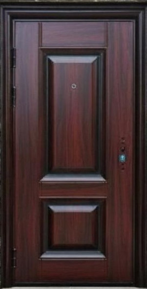 DOOR METAL SINGLE BROWN FDM-5831-Y52 205X96X7CM