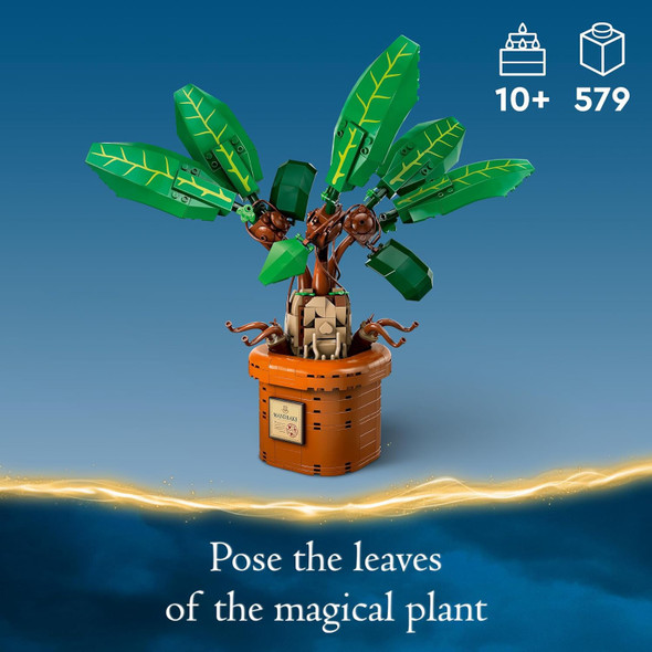 Toy LEGO Harry Potter Mandrake Figure & Pot Plant 579pcs 76433