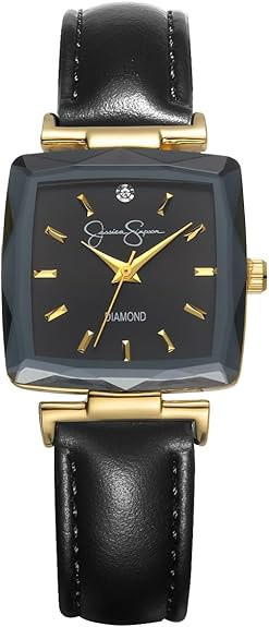 Watch Jessica Simpson Diamond Collection Square Dial Black JSD0003
