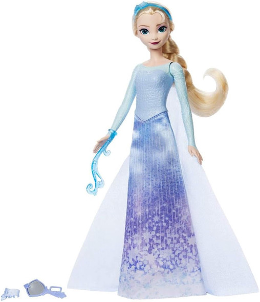 Toy Disney Frozen Elsa Doll Spin & Reveal with 11 Surprises