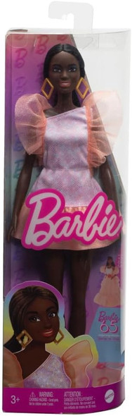 Toy Barbie Doll  with Black Hair 65th Anniversary Collectible