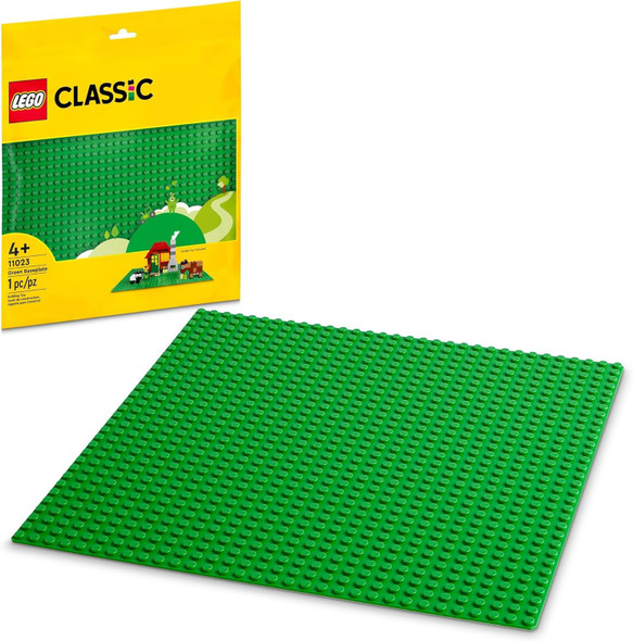 Toy LEGO Classic Green Baseplate, Square 32x32 Stud Foundation 11023
