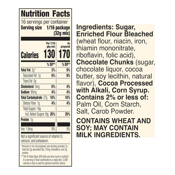 Brownie Mix Betty Crocker Chocolate Chunk 18oz