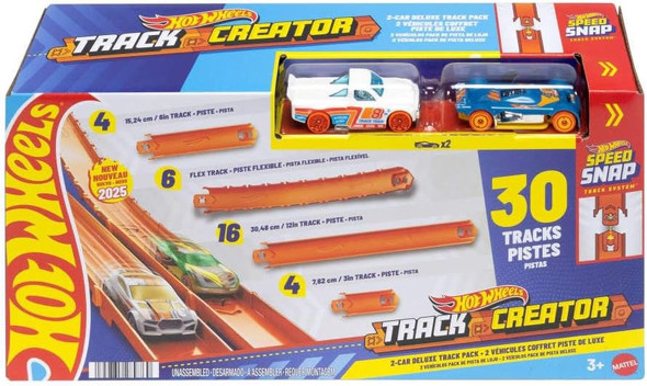 Toy Hot Wheels Car Track Set Creator Deluxe Pack & Vehicles