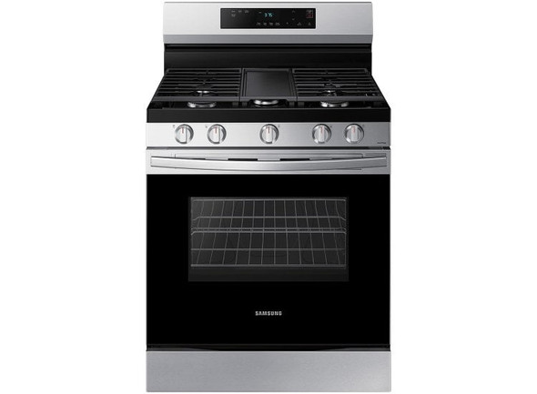 STOVE 5 BURNER SAMSUNG NX60A6111SS STAINLESS STEEL WITH PLATE-GRIDDLE