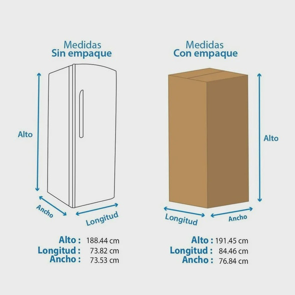 REFRIGERATOR MABE RMS510IAMRP0 19CF 520L BLACK STAINLESS STEEL