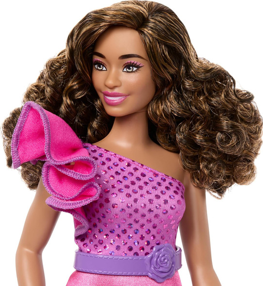 Toy Barbie Doll Fashionistas Pink Sparkly Dress 65th Anniversary