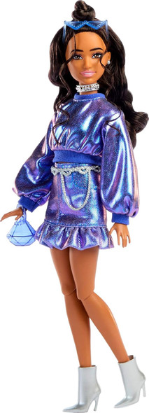 Toy Barbie Doll Deluxe Style Metallic Outfit