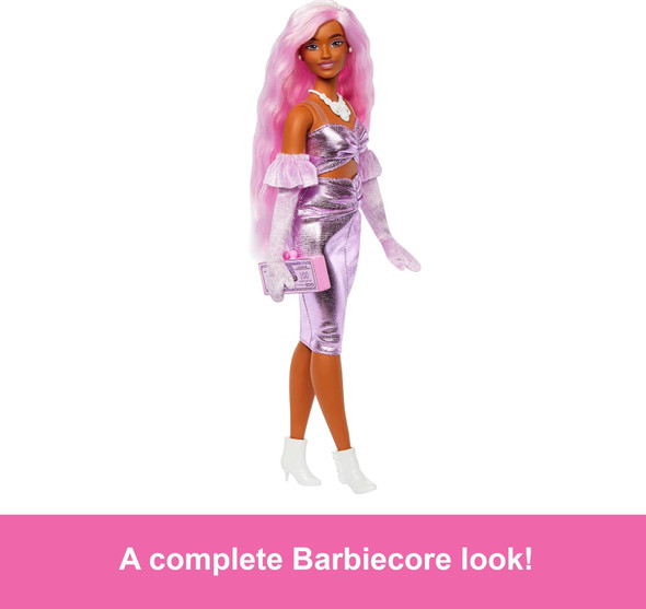 Toy Barbie Doll Deluxe Style Metallic Outfit