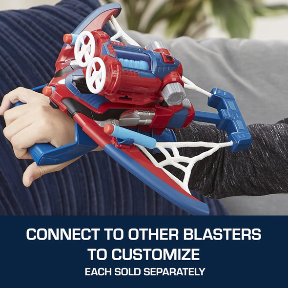 Toy Marvel Spider-Man Web Shots Spiderbolt NERF Powered Blaster
