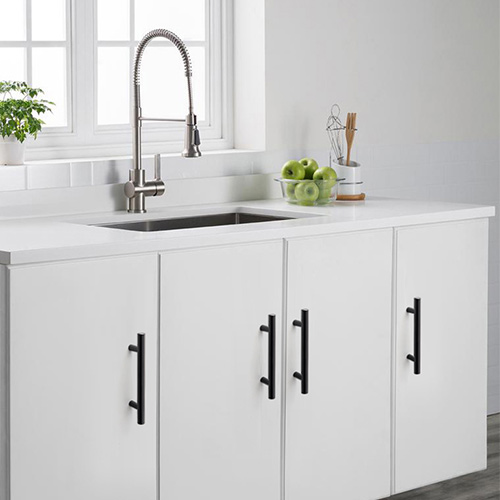 HANDLE T BAR PULL 11.75" BLACK LIGHT DOR739351 (192MM 7.56")