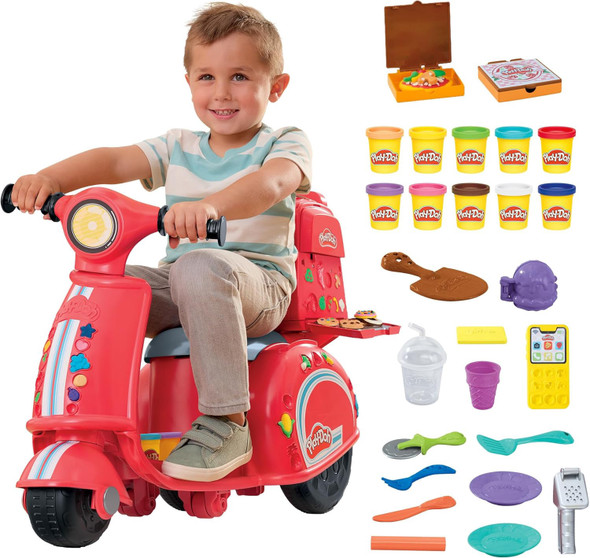 Toy Play-Doh Pizza Delivery Scooter Playset