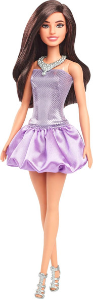 Toy Barbie Doll Fashionistas with Brown Hair & Silvery Necklace
