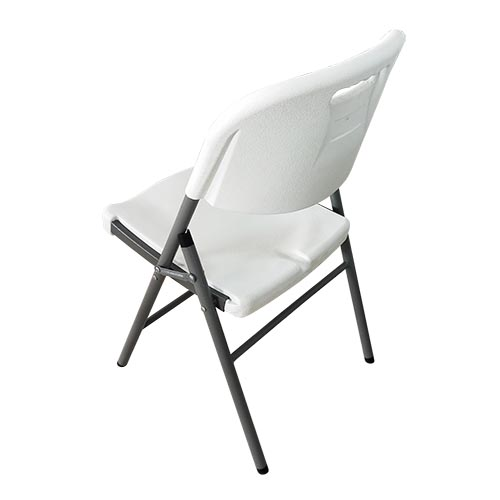 CHAIR FOLDING CLIFFSIDE GQT-HYY53 WHITE GREY METAL FRAME SOLD EACH
