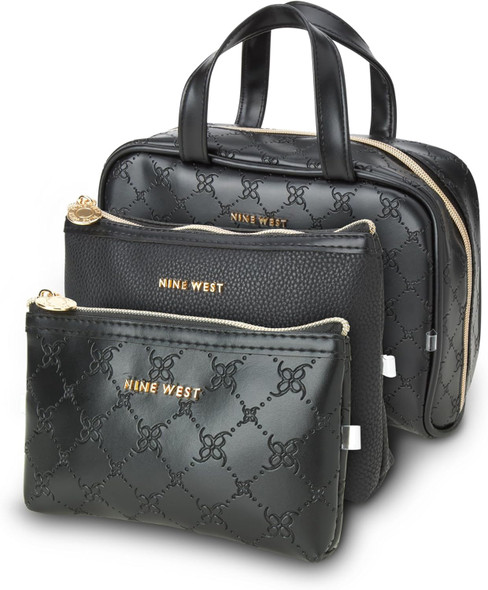 Bag Nine West Travel Case Pouch Toiletry Cosmetics Set of 3